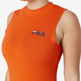 تصویر تاپ بادی ورزشی زنانه فیلا Fila Sport Inflatable Top نارنجی جیغ 