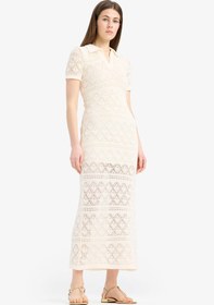 تصویر پیراهن زنانه بژ دفکتو 