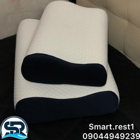 تصویر بالش مموری موجدار بزرگ memory foam pillow