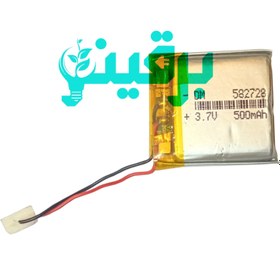 تصویر باتری لیتیوم 400mAh 28*27*5.8mm 582728 582728Lithium Battery