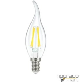 تصویر لامپ ال ای دی 5 وات مدل اشکی فیلامنت نمانور پایه E14 