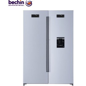 تصویر یخچال فریزر دوقلو 40 فوت گرند مدل مدونا سفید 40 feet Grand Madonna model twin fridge-freezer