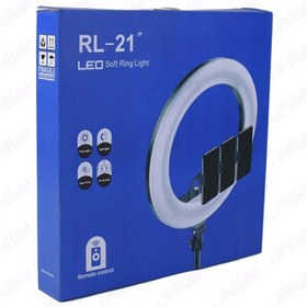 تصویر رینگ لایت مدل RL-21 به همراه سه پایه rl-21 ring light with stand