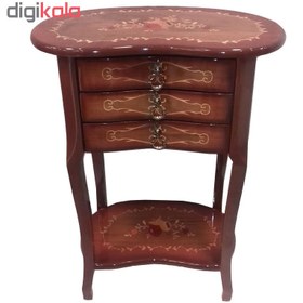 تصویر میز تلفن چوبی کشودار کاتن مدل 106370 