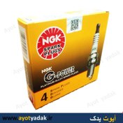 تصویر شمع موتور خودرو سوزنی پایه بلند ان ج ک مناسب 206 تیپ 5 5018 GPOWER (یک بسته 4 عددی) NGK spark plug co gpower 5018