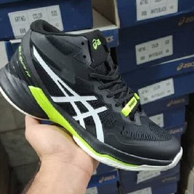 تصویر کفش والیبال اسیکس مدل Asics Sky Elite FF در چهار رنگ سورمه ای، مشکی، سفید و سبز 