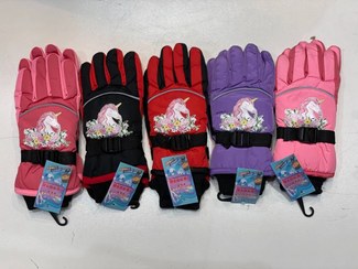 تصویر دستکش ضدآب دخترانه سه لایه داخل کرک 