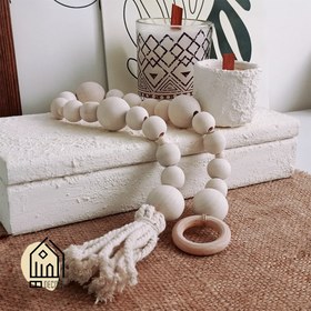 تصویر ریسه مهره ای چوبی 05 