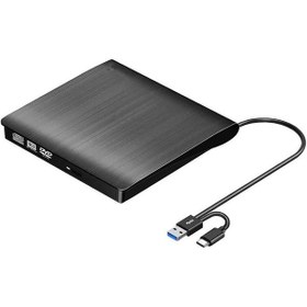 تصویر درایو DVD اکسترنال هایسنسر مدل HAYSENSER USB3.0 External DVD Drive 