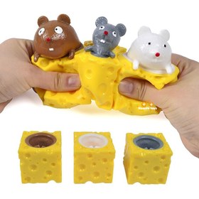 تصویر فیجت موش و پنیر Mouse and cheese Design Anti-stress Fidget