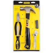 تصویر مجموعه 12 عددی ابزار‌دستی استنلی مدل 70-875 Hand Tools Set, 12 Pcs