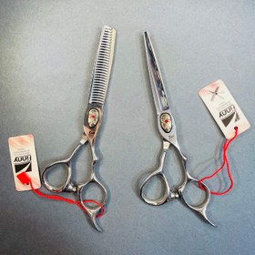 تصویر ست قیچی صیام پیتاژ بدون‌شیار (T-2) Siam 6 Inch Hair Pitage without grooves Scissors Set-T-2