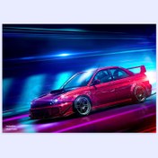 تصویر پوستر هومرو مدل فلزی طرح ماشین کد PS1070 