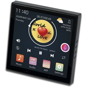 تصویر تاچ پنل صوتی اندرویدی (آمپلی فایر دیواری ) JX807 Android Audio Touch Panel JX807