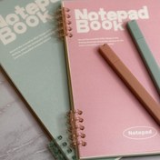 تصویر دفتر کلاسوری سایز B5 و A5 رنگ صورتی و سبز 