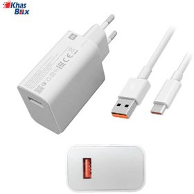 تصویر شارژر120وات توربوشارژ شیائومی مدل MDY-14-ED اورجینال همراه باکابل Xiaomi GaN 120W Fast Charging Wall Charger