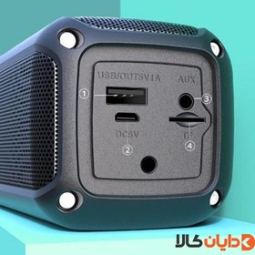 تصویر اسپیکر بلوتوثی و پاوربانک کانفلون KONFULON مدل F6 Bluetooth speaker and power bank konfulon model F6