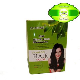 تصویر شامپو رنگ موی مشکی یلوفانگ( Fast Black Hair) 