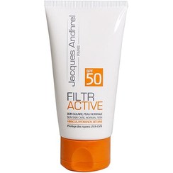 تصویر كرم ضد آفتاب بی رنگ اس پی اف 50 انواع پوست 50 میلی لیتر ژاك آندرل پاریس Jacques Andhrel Paris SPF50 Model Filter Active Cream