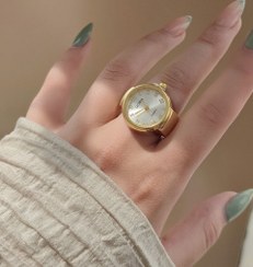 تصویر ساعت انگشتری صفحه دایره کیوت - 4 