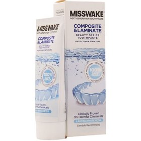 تصویر خمیر دندان مخصوص دندان های لمینت و کامپوزیت میسویک Misswake Composite And Laminate Toothpaste