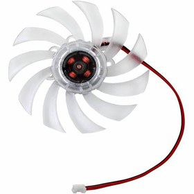 تصویر فن خنک کننده کارت گرافیک شیشه ای 7x7 سانت 12 ولت 7mm 12VDC Plastic VGA Video Card Fan