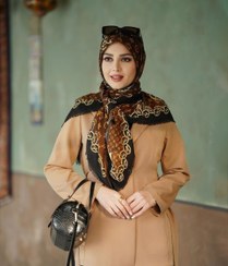 تصویر روسری نخ پنبه سیااسکارف وارداتی 