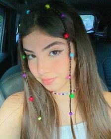 تصویر مهره مو رنگی 