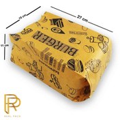 تصویر پاکت رپینگ کرافت روغنی همبرگری طرح عمومی 