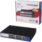 تصویر سوئیچ ۱۶ پورت PoE اچ آر یو آی مدل HR902-AF-162G-300 
