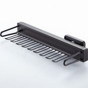 تصویر جا کرواتی ریلی داخل کمد لباس آرام بند رنگ موکا عرض 170 ارتفاع 85 عمق 445 