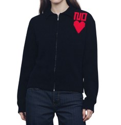 تصویر ژاکت بافت زیپی NO HEART 