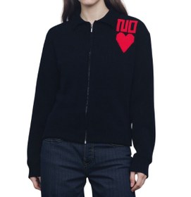 تصویر ژاکت بافت زیپی NO HEART 