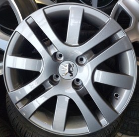 تصویر رینگ فابریک سایز۱۵(۱۰۸×۴) مدل صلیبی (دودی) نیریز Original wheel size15"(4×108)HB Neyriz