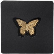 تصویر شمش طلای ۲۴ عیار نقش برجسته پروانه 0.500 گرم 