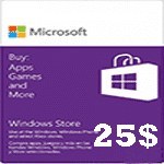 تصویر گیفت کارت 25 دلاری مایکروسافت 