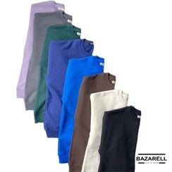 تصویر دورس رنگی بیسیک ساده با پارچه سه‌نخ پشت کرک – BAZARÈLL colorful basic Hoodie – Premium Three-Thread Fleece by BAZARÈLL 
