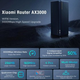 تصویر روتر و تقويت کننده وای فای شيائومی مدل Xiaomi Mesh System AX3000 Xiaomi Mesh System AX3000