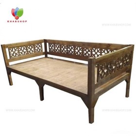 تصویر تخت سنتی چوبی 100*200 کد 286 