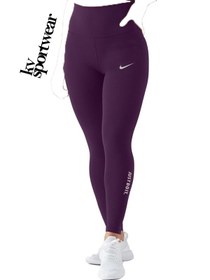 تصویر لگ کمر گنی ورزشی زنانه دبل Nike ا Womens double Nike sports waist leg Womens double Nike sports waist leg
