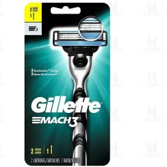 تصویر خود تراش ژیلت مچ تری به همراه دو یدک Gillette Mach3 Razor with 2 More Cartridge