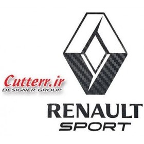 تصویر استیکر چسبی طرح RENAULT SPORT کد 10315C 