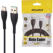 تصویر کابل تایپ سی فست شارژ Awei CL-115T 2.4A 1m Awei CL-115T 2.4A 1m Type-C Cable