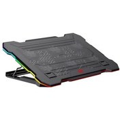 تصویر خنک کننده نوت بوک GAMENOTE F2071 COLOING PAD RGB LAPTOP COOLING ALBIBLE 6 FAN 2500RPM سازگار Havit 