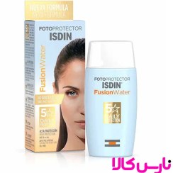 تصویر کرم ضدآفتاب بی‌رنگ SPF50، مدل Fusion Water 5 Daily حجم 50‌ میل 