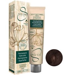 تصویر رنگ مو بدون آمونیاک سلوم شماره 75-5 حجم 120 میل رنگ قهوه‌ای فندقی روشن. 