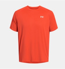 تصویر تی شرت نارنجی مردانه لباس آستین کوتاه Ua Tech ™ بازتاب 1377054 296 آندرامور Under Armour 