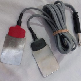تصویر الکترود کامل فلزی دوسر ( الکترود فیزیوتراپی دوسر (6*4) اصلی نوین 