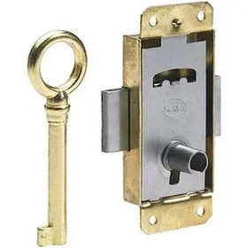 تصویر قفل کمدی طلایی 9100016 هتیچ Hettich Screw on lock 9100016