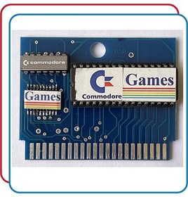 تصویر Commodore 64 / 128 Cartridge mit 34 Spielen und 7 Programmen 